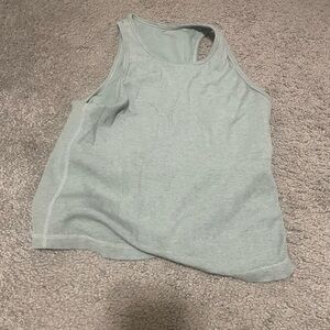 Women's Vuori Ribbed Plyo Light Green Tank Top